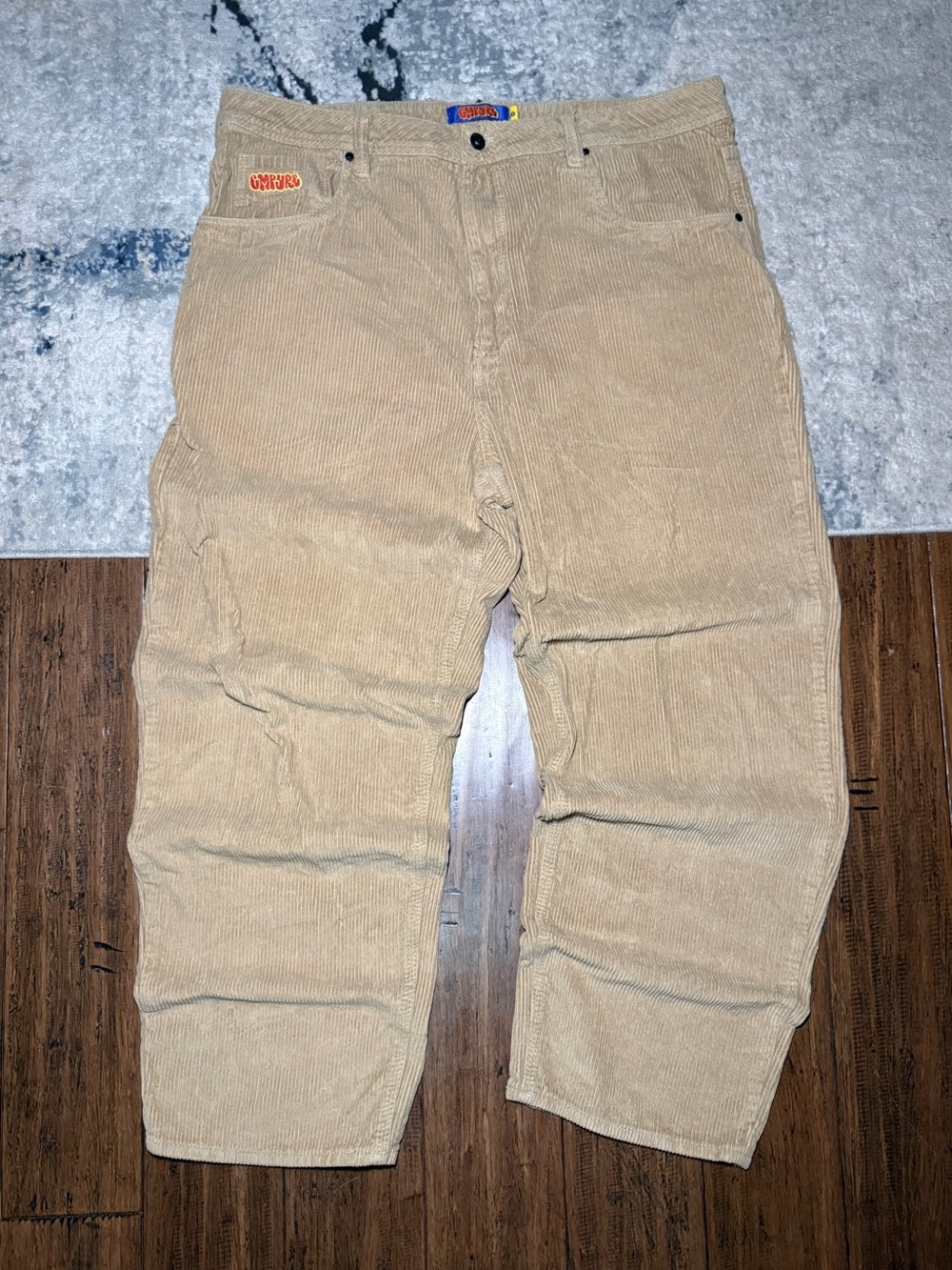 Empyre Tan Corduroy Baggy Pants - Size 40